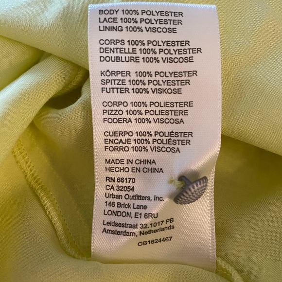 Anthropologie Lace Yellow Midi Dress - Picture 6 of 11